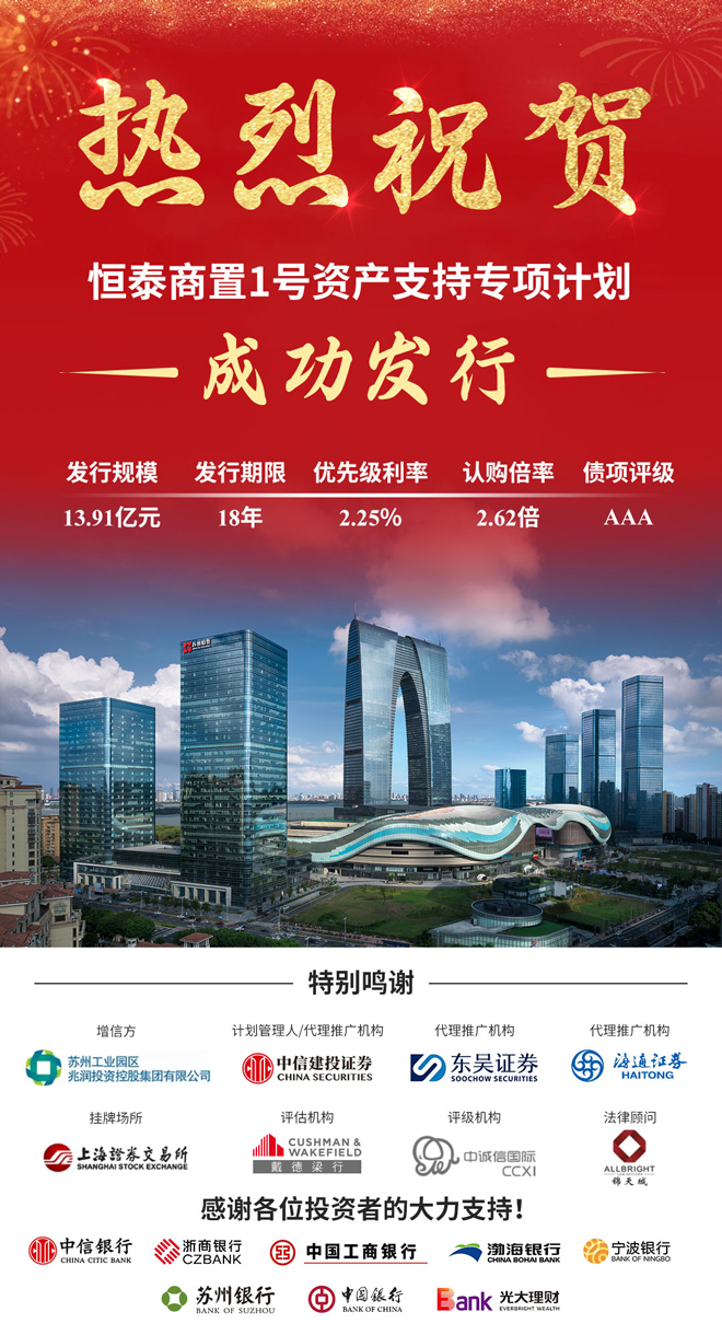 首单续发型CMBS！W88优德商置1号资产支持专项计划成功发行.jpg